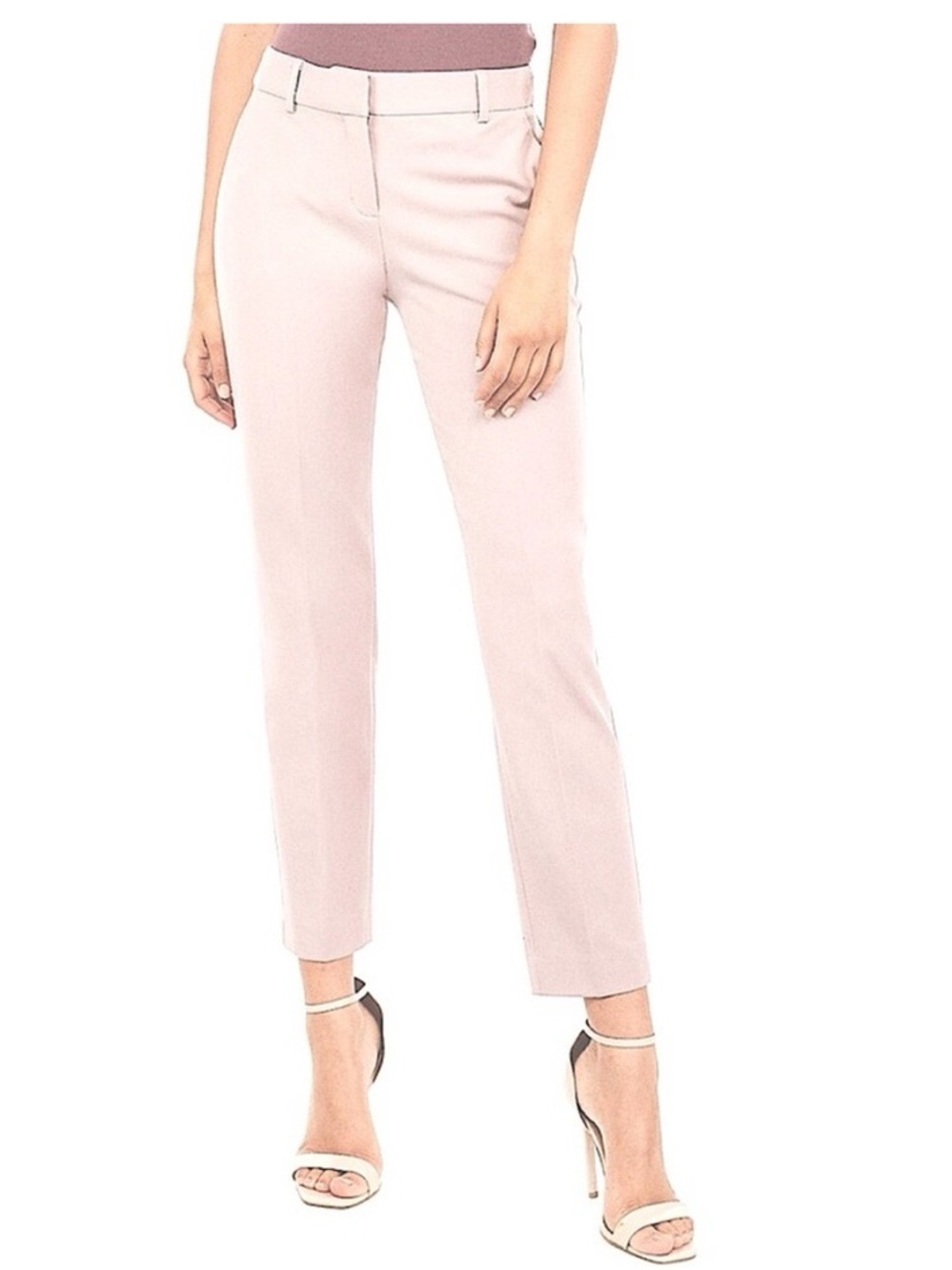 Express Columnist Ankle Mid Rise Blush Pink
